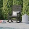 Flash Furniture Gray All-Weather Classic Outdoor Rocking Chair LE-HMP-2002-110-GY-GG - alternate 2